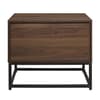 Houston Walnut Wooden 2 Drawer Bedside Table