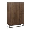 Houston Walnut Wooden 4 Door Wardrobe