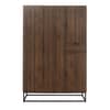 Houston Walnut Wooden 4 Door Wardrobe