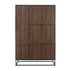 Houston Walnut Wooden 4 Door Wardrobe