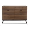 Houston Walnut Wooden 6 Drawer Chest