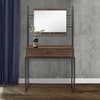 Houston Walnut Wooden Dressing Table and Mirror