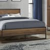 Houston Walnut Wooden Bed Frame - 4ft6 Double