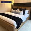 Hoxton Oak Bed with Gold Tufted Mattress Included
