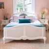 Willis and Gambier Ivory Wooden Rattan Bed Frame