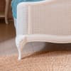 Willis and Gambier Ivory Wooden Rattan Bed Frame