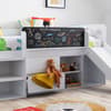 Jake White Mid Sleeper Bed with Noah Mattress Included