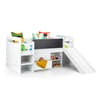 Jake White Wooden Mid Sleeper with Slide Bed