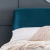 Frida Teal Velvet Bed Frame