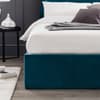 Frida Teal Velvet Ottoman Bed Frame