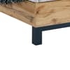 Bali Oak Wooden Bookcase Bed Frame - 5FT King Size