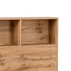 Bali Oak Wooden Bookcase Bed Frame - 5FT King Size