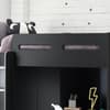 Hercules Anthracite Wooden High Sleeper