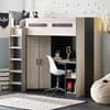 Hercules Oak and Anthracite Wooden High Sleeper