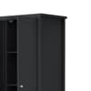 Maine Anthracite 3 Door Wooden Combination Wardrobe