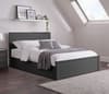 Maine Anthracite Wooden Ottoman Bed Frame