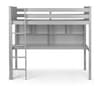 Titan Dove Grey Wooden High Sleeper