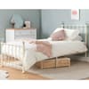 Jessica Cream Metal Bed Frame - 3ft Single