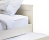 Jessica Stone White Wooden Guest Bed and Trundle - 3ft Single