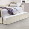 Jessica Stone White Wooden Guest Bed and Trundle - 3ft Single