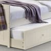 Jessica Stone White Wooden Guest Bed and Trundle - 3ft Single