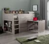 Jupiter Grey Oak Wooden Mid Sleeper Cabin Bed