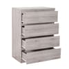 Jupiter Grey Oak 4 Drawer Chest