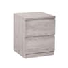 Jupiter Grey Oak 2 Drawer Bedside Table