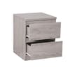 Jupiter Grey Oak 2 Drawer Bedside Table