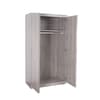 Jupiter Grey Oak 2 Door Wardrobe