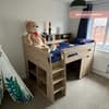 Jupiter Oak Wooden Mid Sleeper Cabin Bed