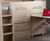 Jupiter Oak Wooden Mid Sleeper Cabin Bed