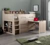 Jupiter Oak Wooden Mid Sleeper Cabin Bed