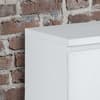 Jupiter White Wooden 2 Drawer Bedside Table