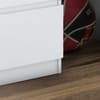 Jupiter White Wooden 2 Drawer Bedside Table