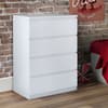 Jupiter White Wooden 4 Drawer Chest