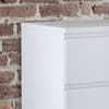 Jupiter White Wooden 4 Drawer Chest