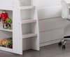 Jupiter White Mid Sleeper Cabin Bed with Clay Mattress Included