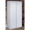 Jupiter White Wooden 2 Door Wardrobe