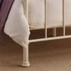 Katrina Stone White Metal Bed Frame - 5ft King Size