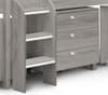 Kimbo Grey Oak Mid Sleeper Cabin Bed Frame