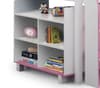 Kimbo Pink and White Mid Sleeper Cabin Bed