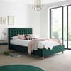 Kingham Green Velvet Fabric Ottoman Storage Bed