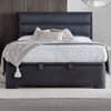 Kirkby Slate Grey Fabric Ottoman Storage Bed
