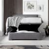 Kirkby Light Grey Fabric Ottoman Storage Bed