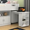 Kudl White Mid Sleeper with Desk and Cupboard