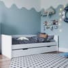 Kudl White Wooden Day Bed