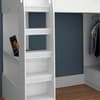 Kudl White Wooden High Sleeper