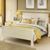 La Rochelle Stone White Wooden Bed