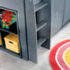 Lacy Grey Wooden Storage Midsleeper Bed